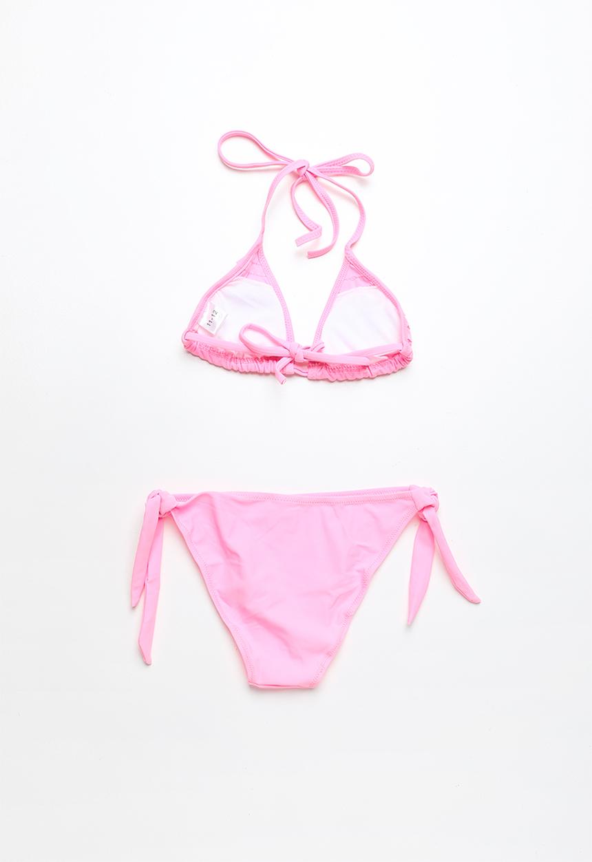 Pop Candy - Frilled halter bikini - pink