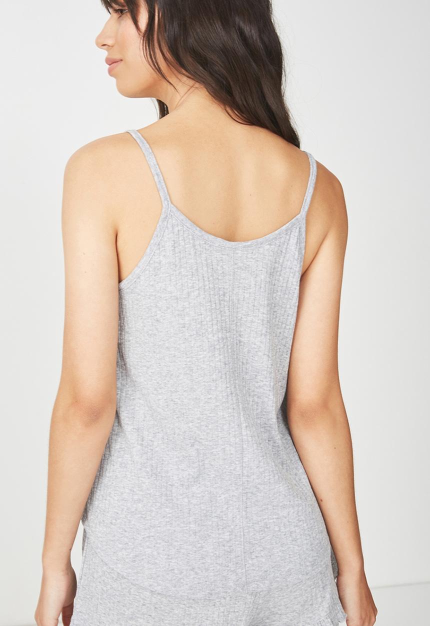 Cotton On - Rib sleep tank top - light grey 