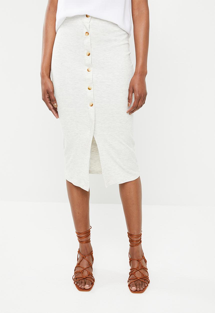 Superbalist - Pull on bodycon skirt - grey