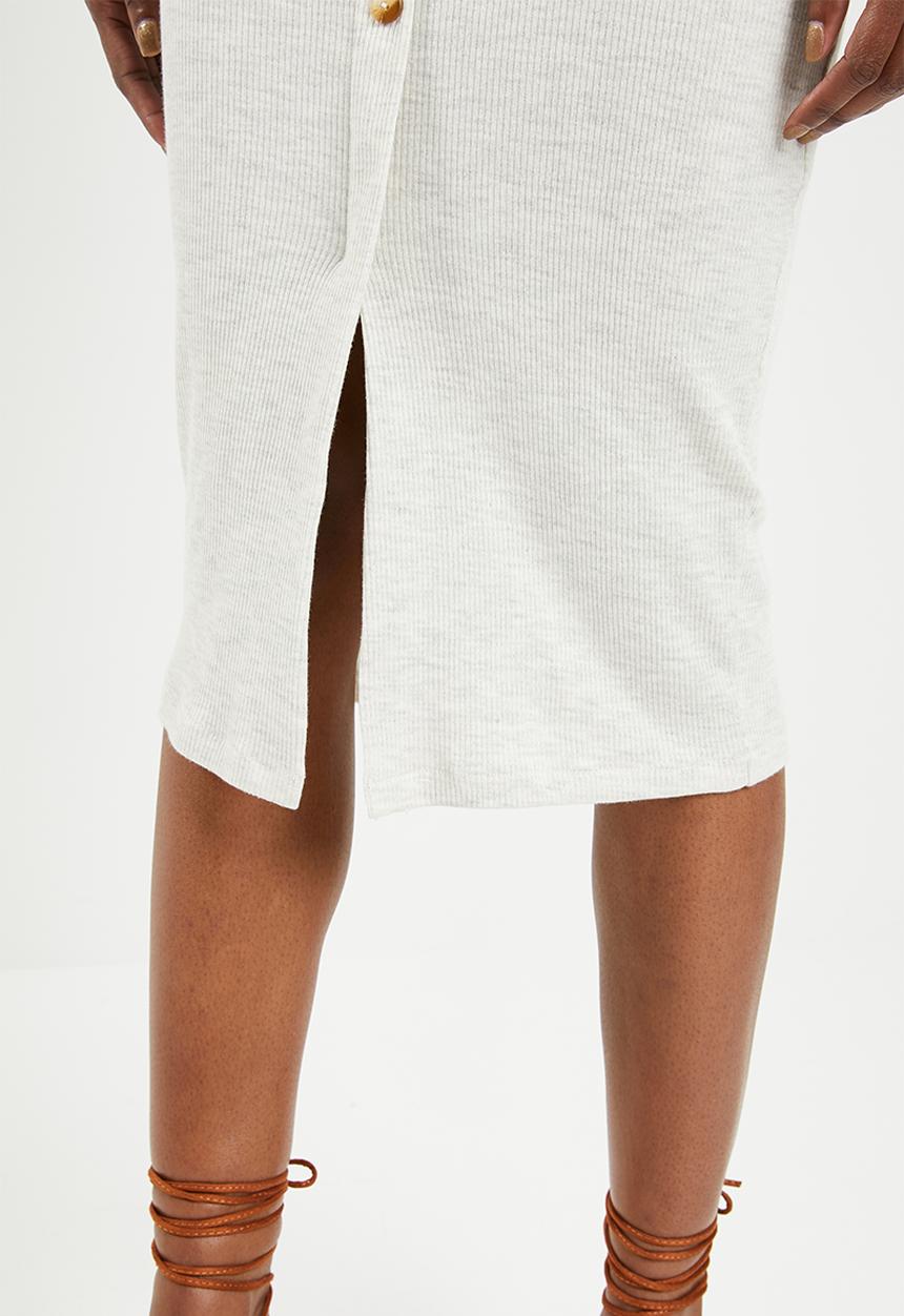 Superbalist - Pull on bodycon skirt - grey