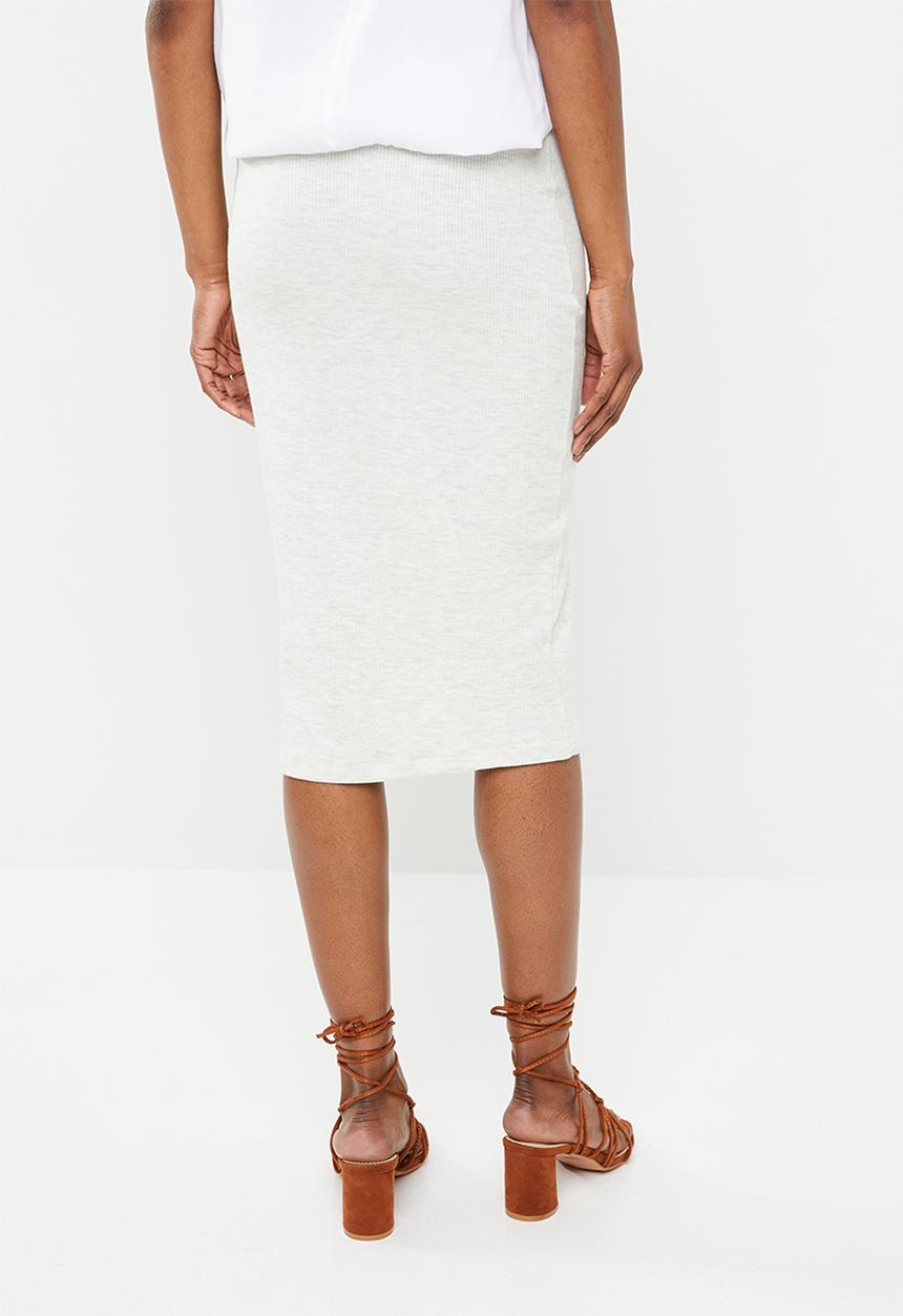 Superbalist - Pull on bodycon skirt - grey