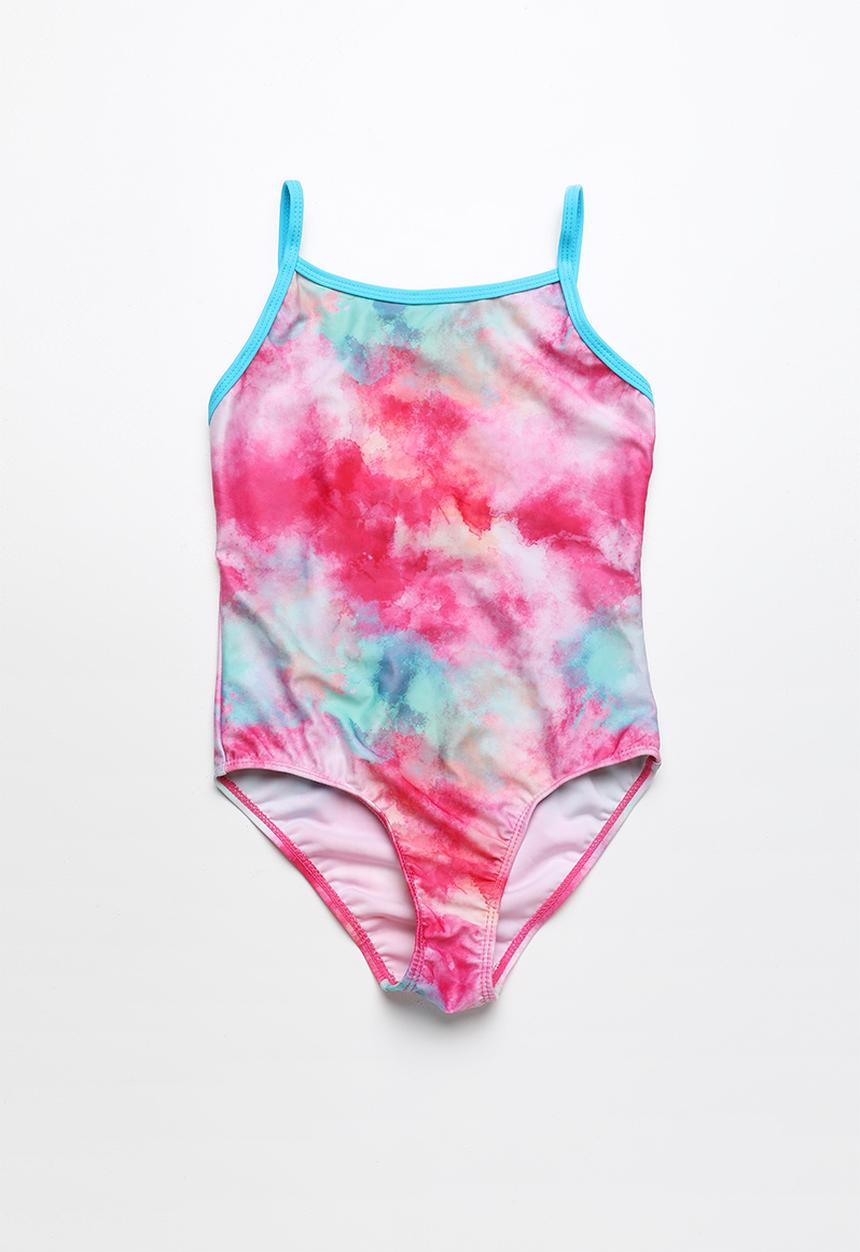 Pop Candy - Rainbow print swimsuit - pink