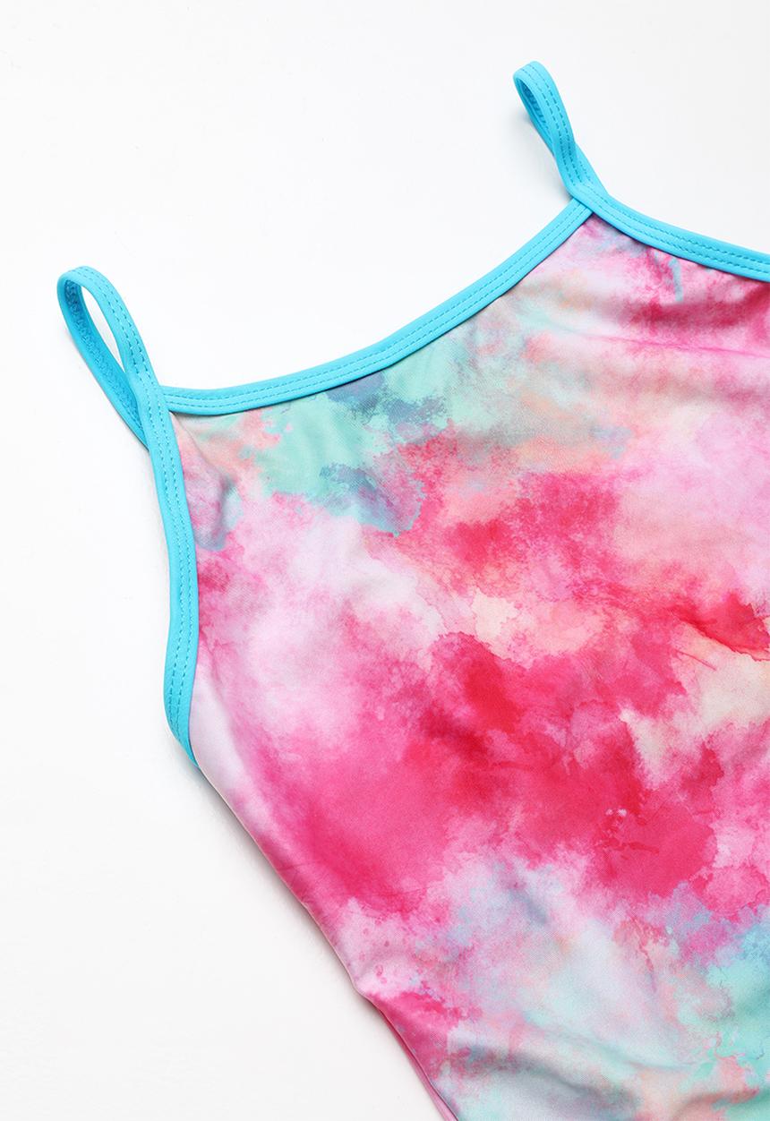 Pop Candy - Rainbow print swimsuit - pink