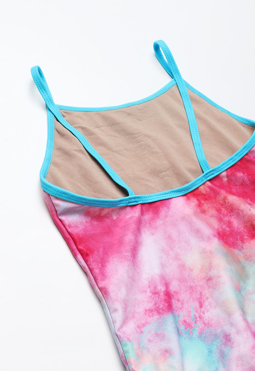 Pop Candy - Rainbow print swimsuit - pink
