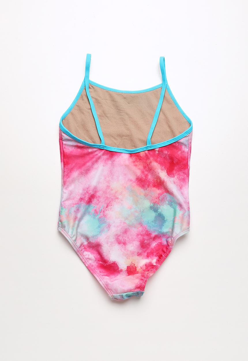 Pop Candy - Rainbow print swimsuit - pink