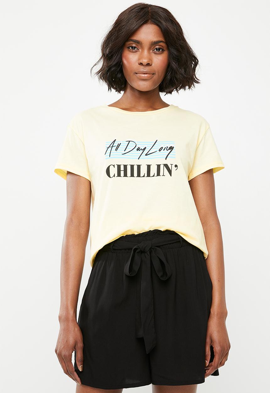 Superbalist - Chillin tee - baby yellow