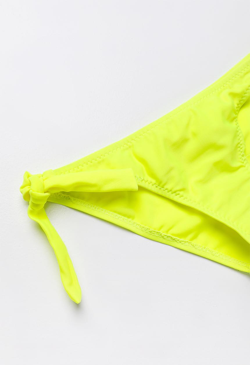 Pop Candy - Fringed banded bikini - yellow