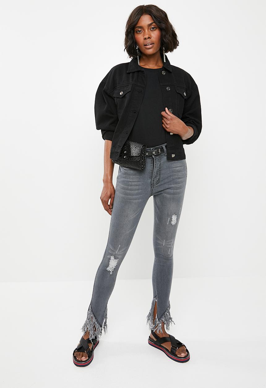STYLE REPUBLIC - Boxy dropped shoulder T-shirt - black