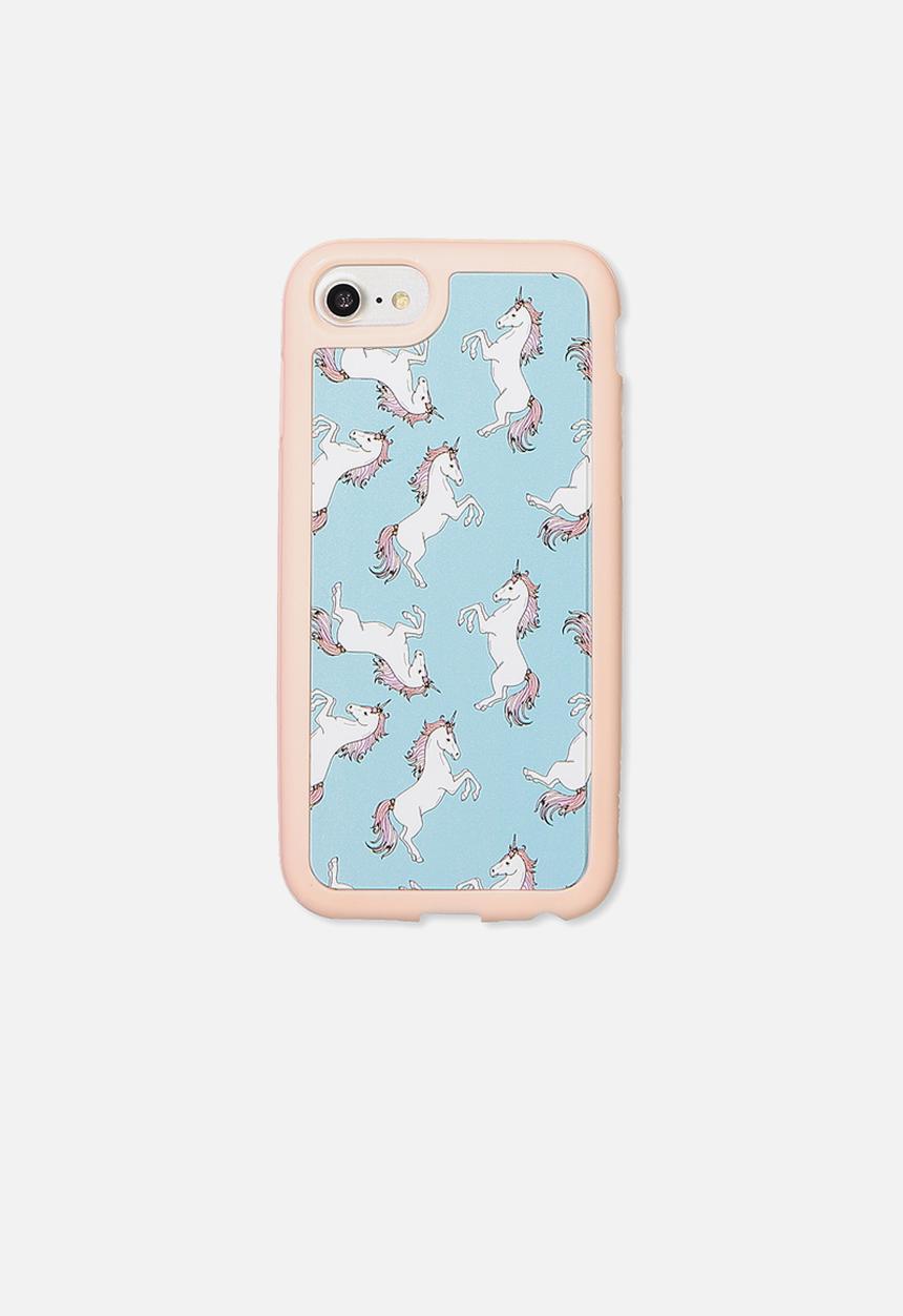 Typo - Superior iPhone case - pink & blue