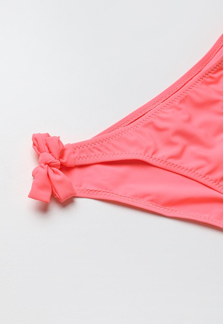 Pop Candy - Fringed banded bikini - pink