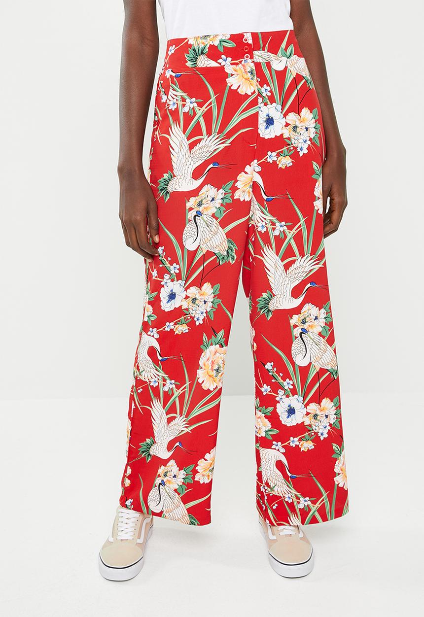 STYLE REPUBLIC - Highwaisted pants - red 