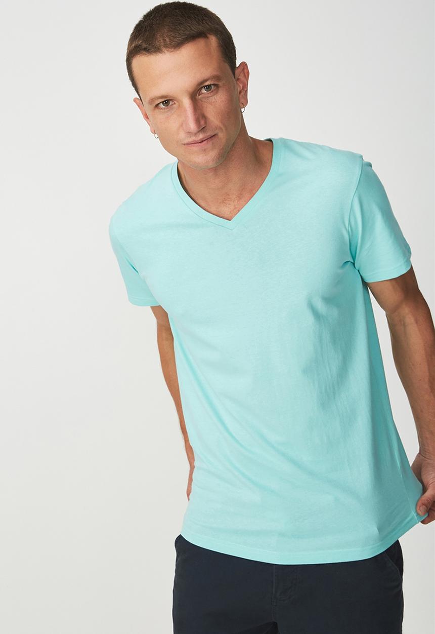 Cotton On - Essential V-neck tee - blue