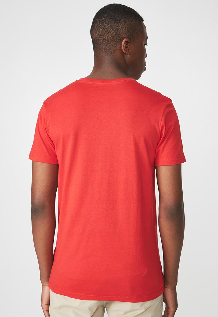 Cotton On - Essential V-neck short sleeve tee - red