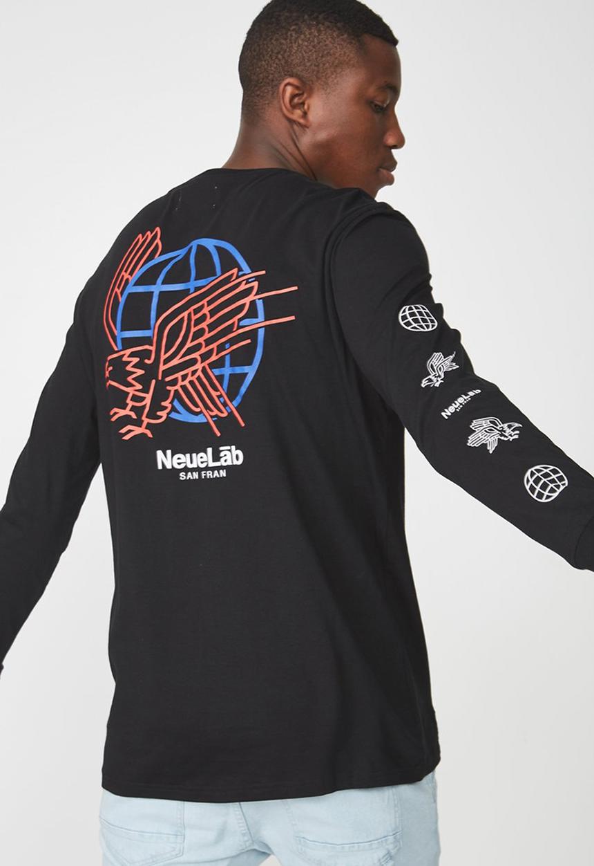 Cotton On - Tbar long sleeve tee - black