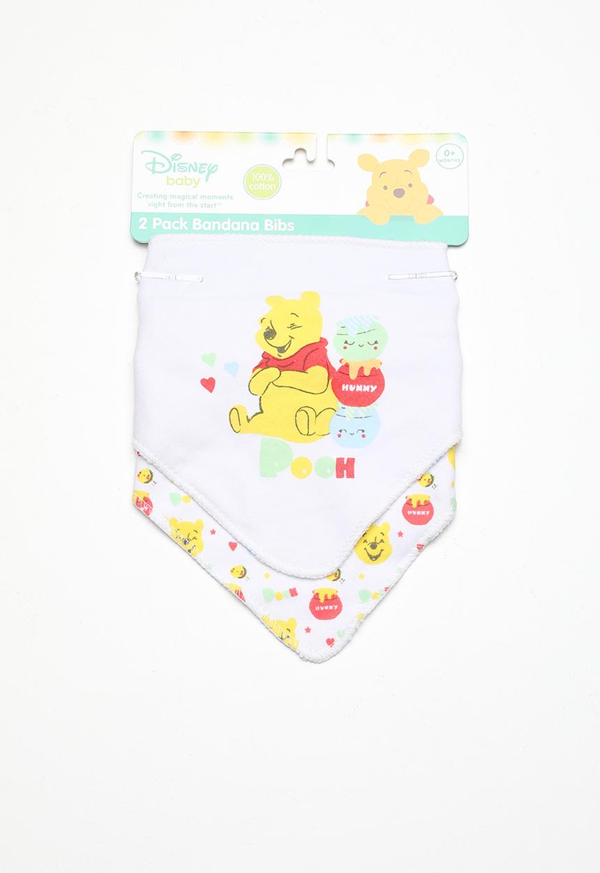 Character Group - Winnie the pooh 2 pack bandana bibs - yellow