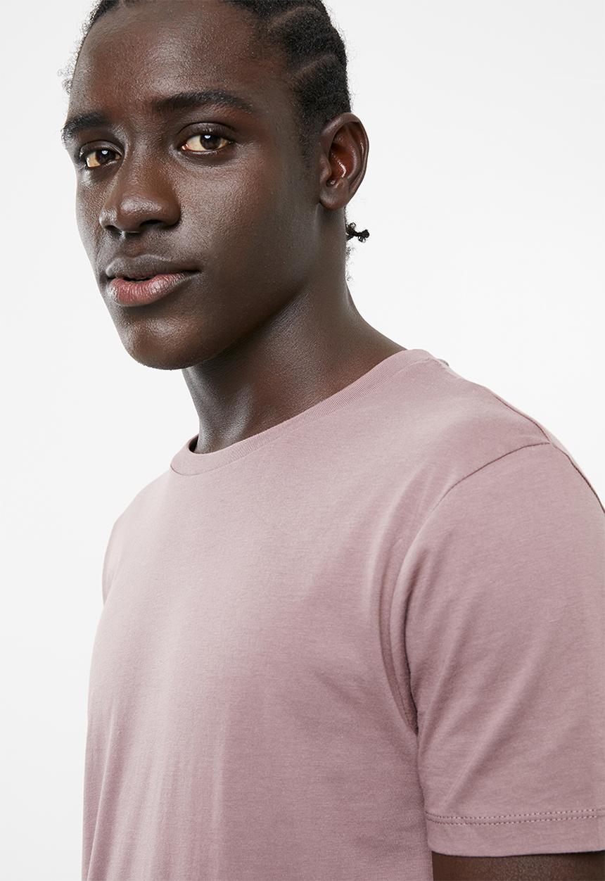 Superbalist - Curved hem longline tee - dirty pink