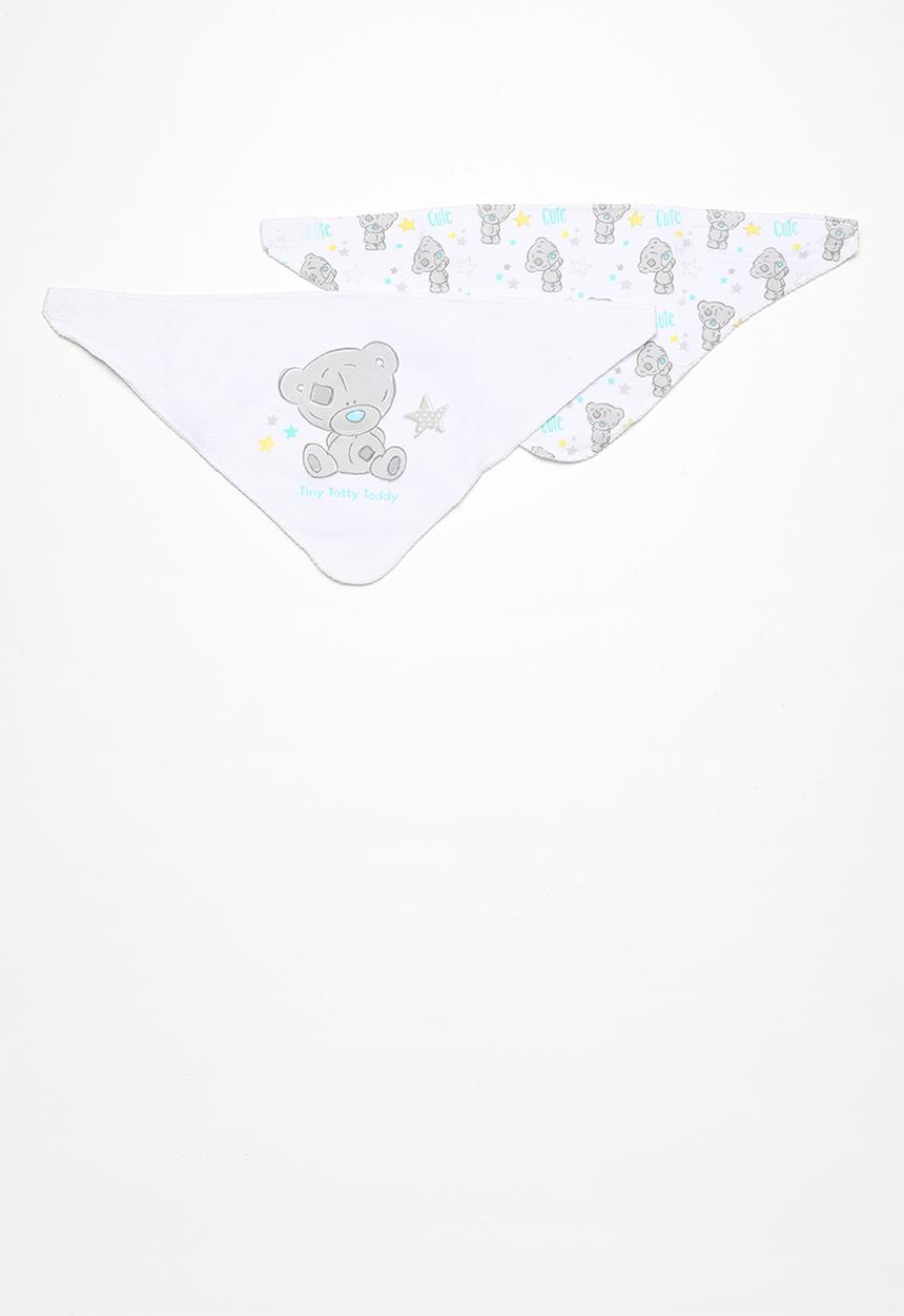 Character Baby - Tinny tatty teddy 2 pack bandana bibs - grey