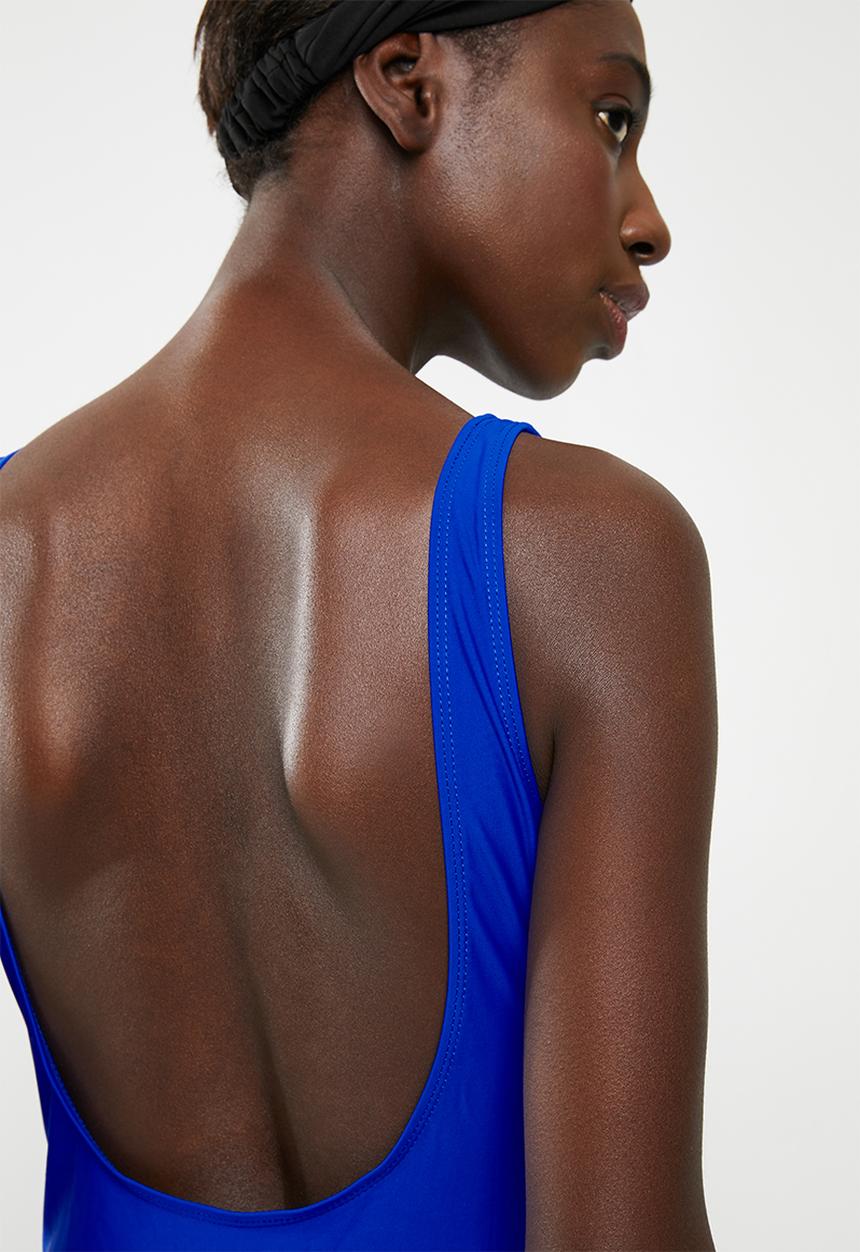 Lithe - Front zip one piece - blue