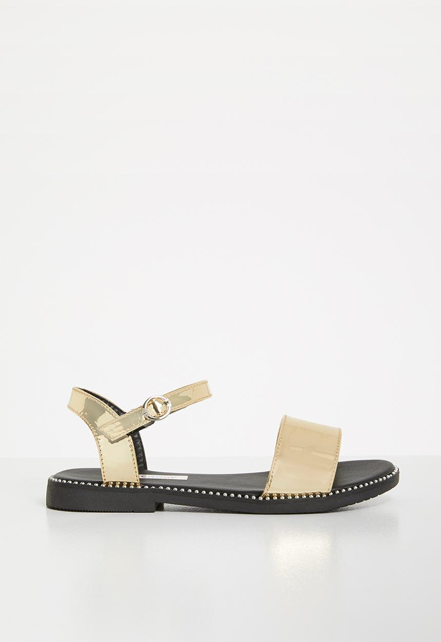 Pop Candy - Kids patent sandal - gold