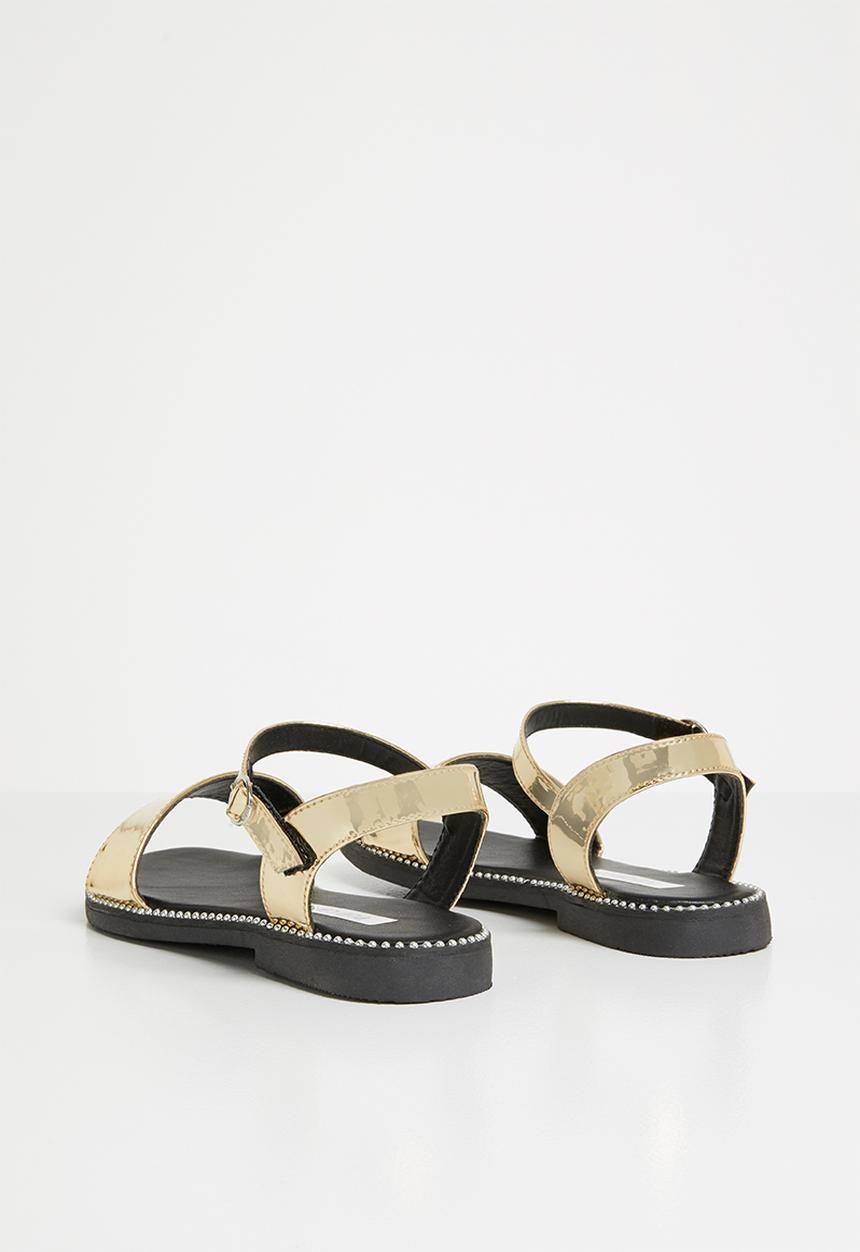Pop Candy - Kids patent sandal - gold