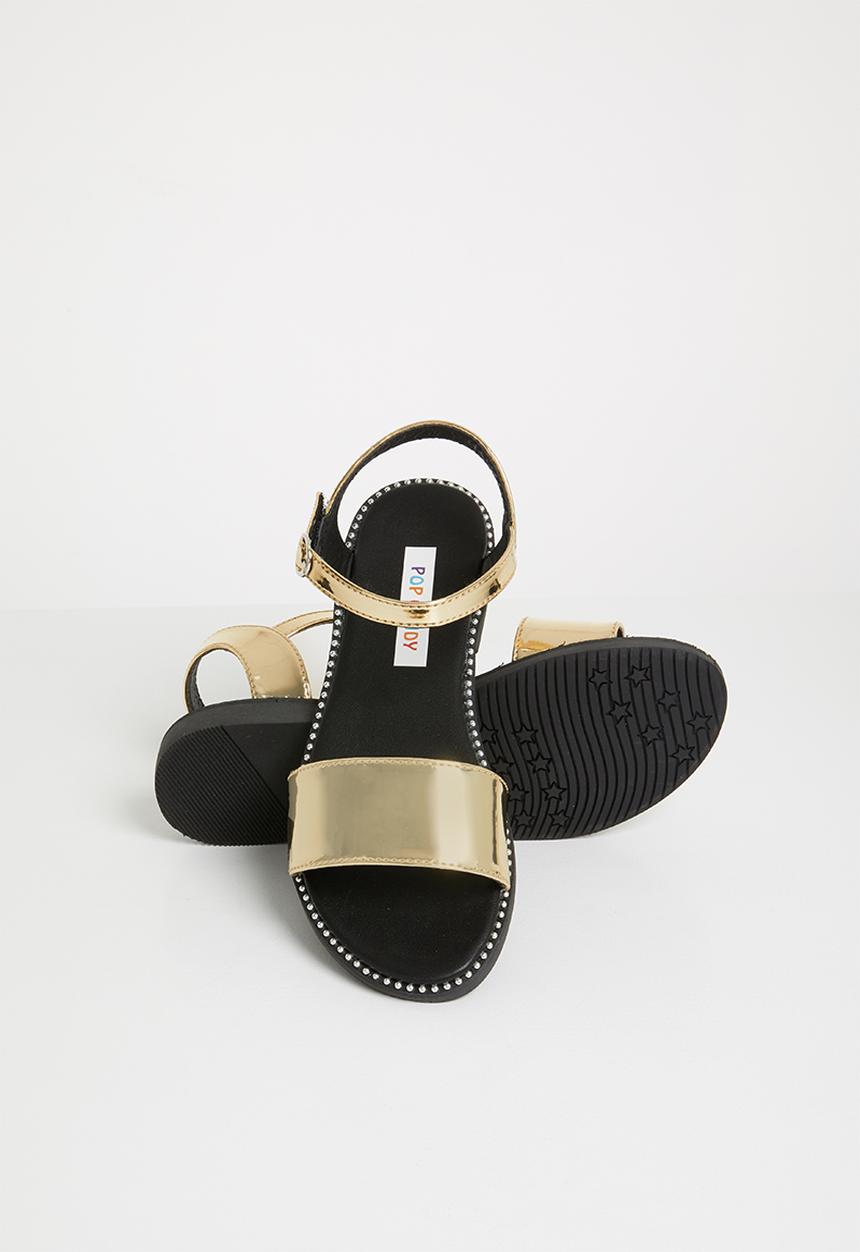 Pop Candy - Kids patent sandal - gold