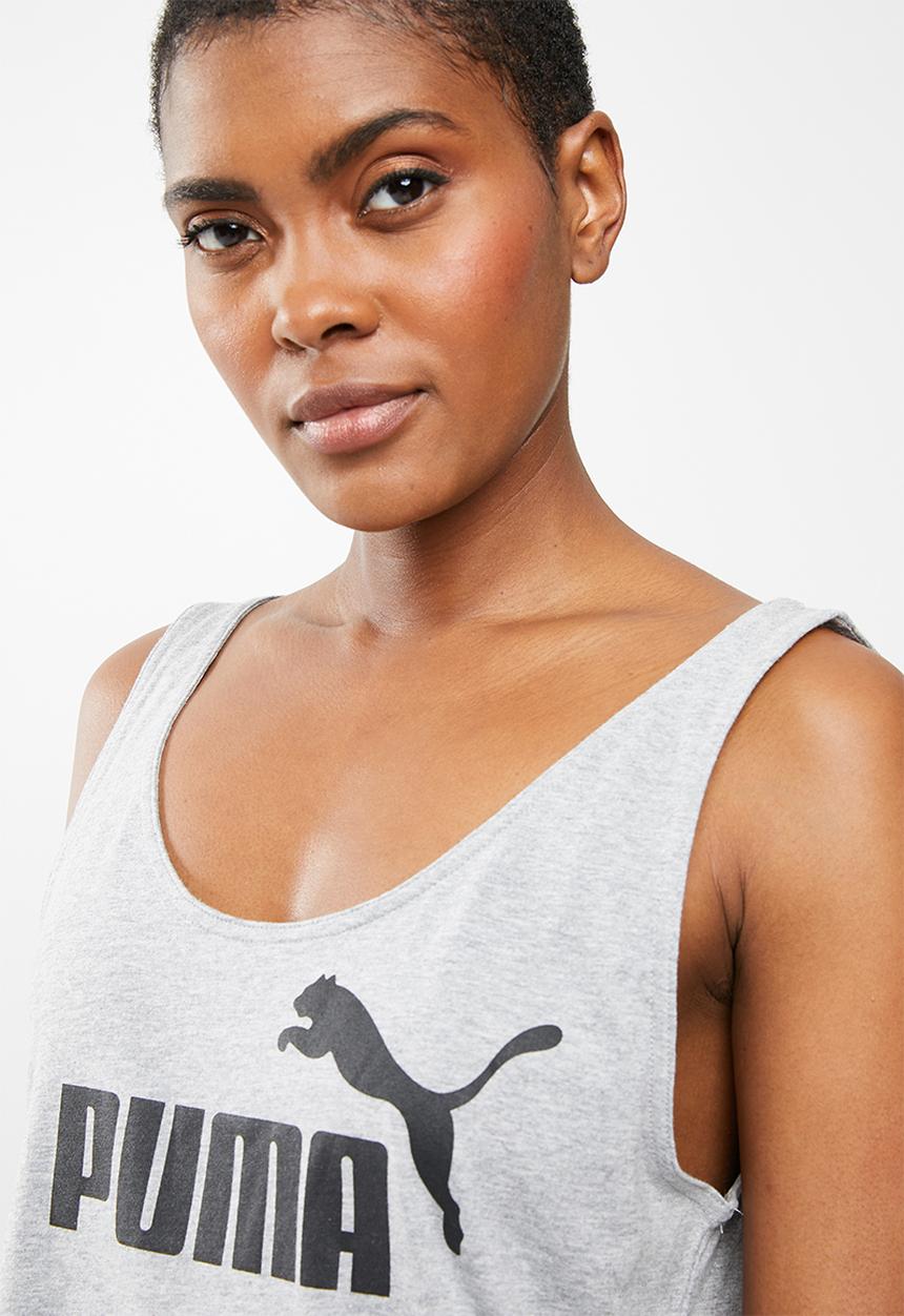 PUMA - Essential logo tank tee - grey