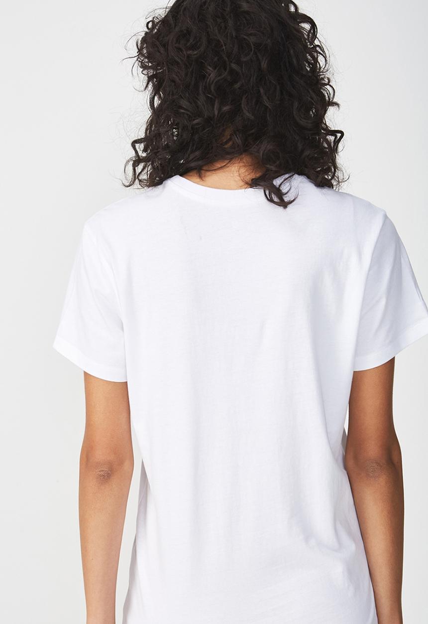 Cotton On - Tbar fox graphic T-shirt - white