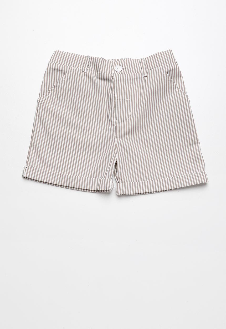 Superbalist - Pocket chino long shorts - brown & white