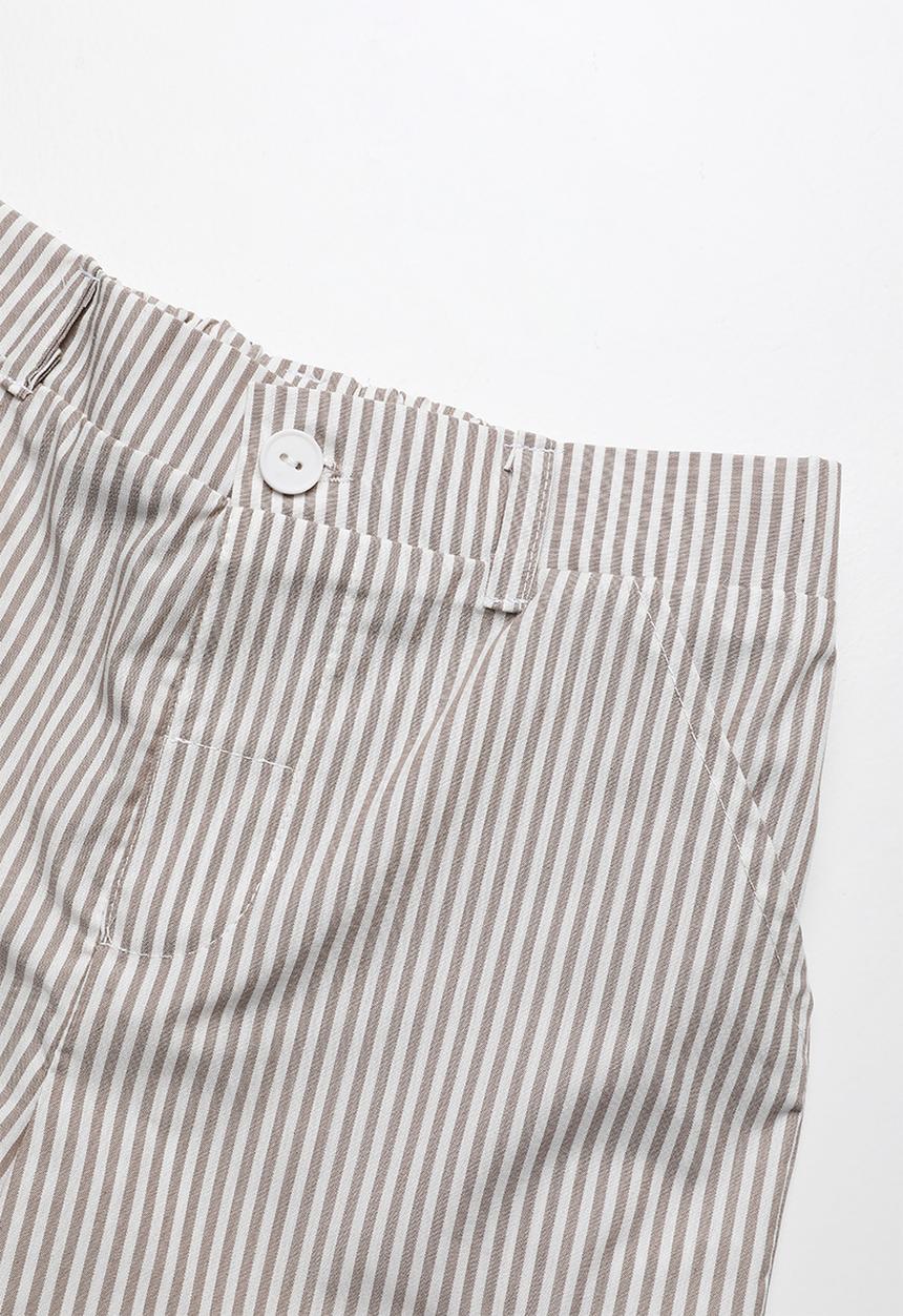 Superbalist - Pocket chino long shorts - brown & white
