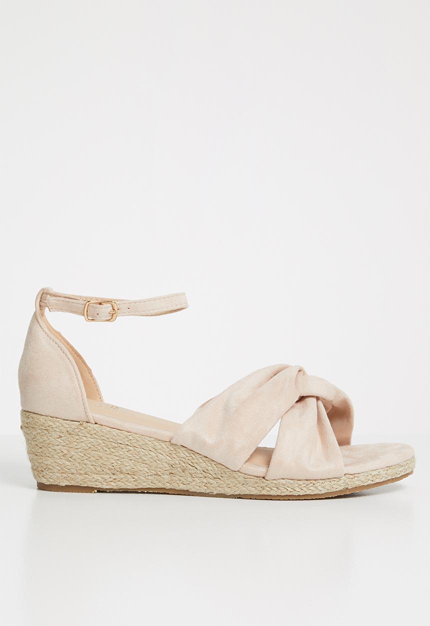 STYLE REPUBLIC - Knotted detail wedges - pale pink