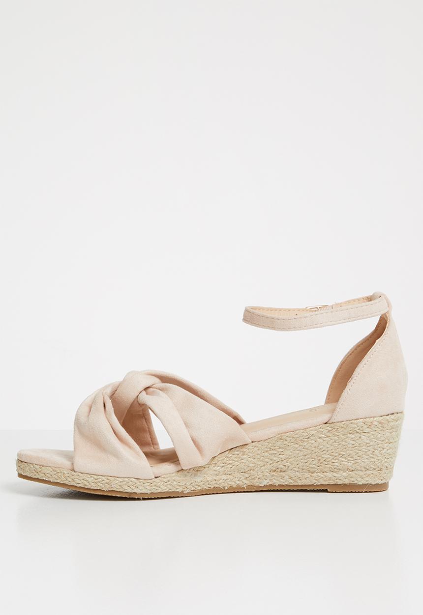 STYLE REPUBLIC - Knotted detail wedges - pale pink