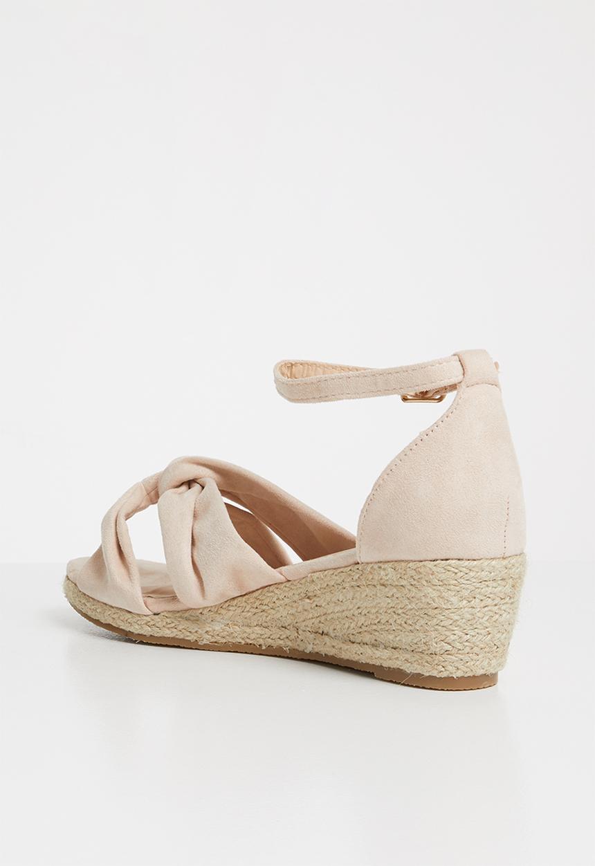 STYLE REPUBLIC - Knotted detail wedges - pale pink