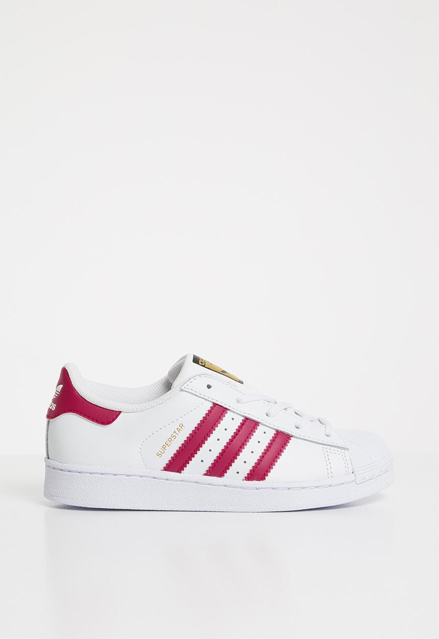 adidas Originals - Kids Superstar C - white/pink/white