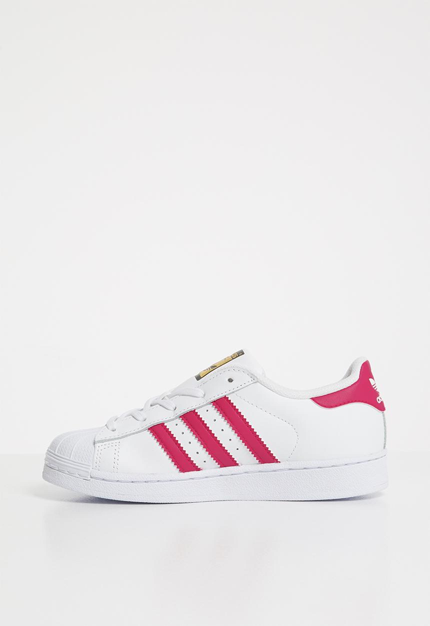 adidas Originals - Kids Superstar C - white/pink/white
