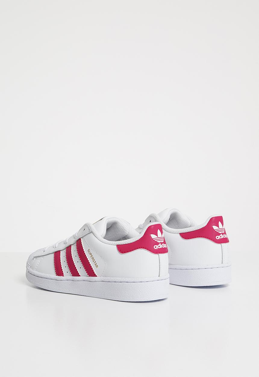 adidas Originals - Kids Superstar C - white/pink/white