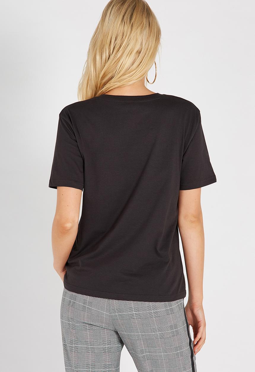 Supré  - Graphic tee - black 