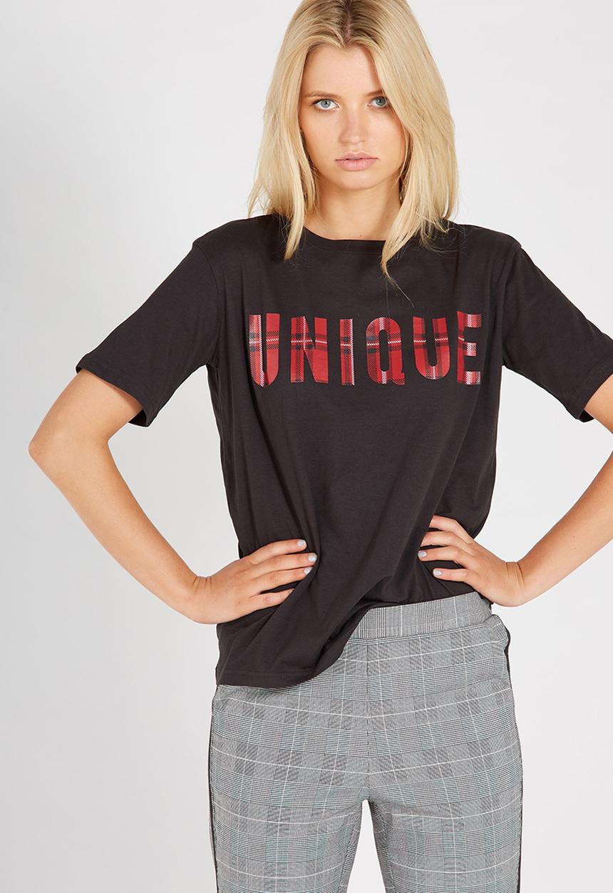 Supré  - Graphic tee - black 