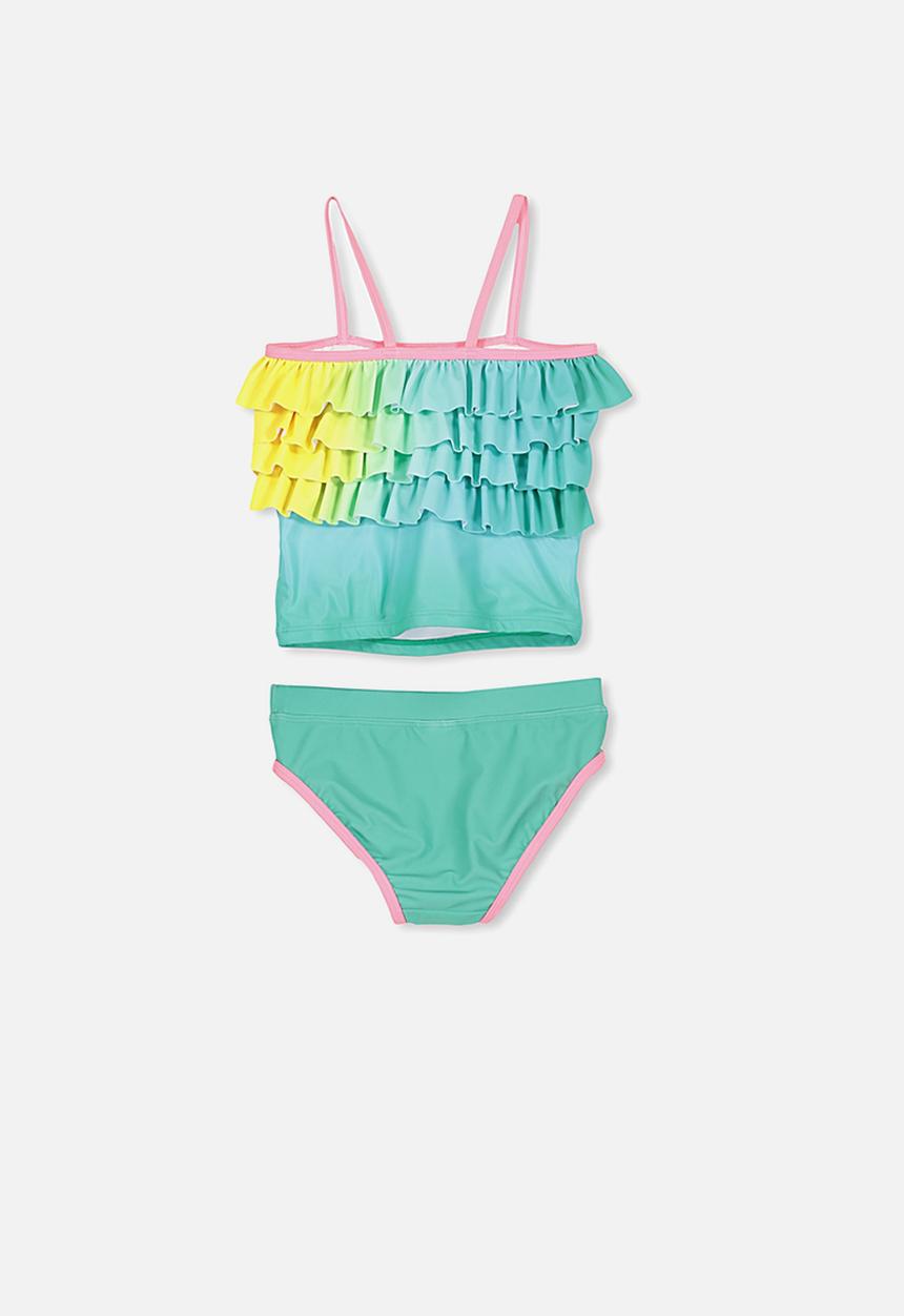 Cotton On - Freida frill tankini - multi