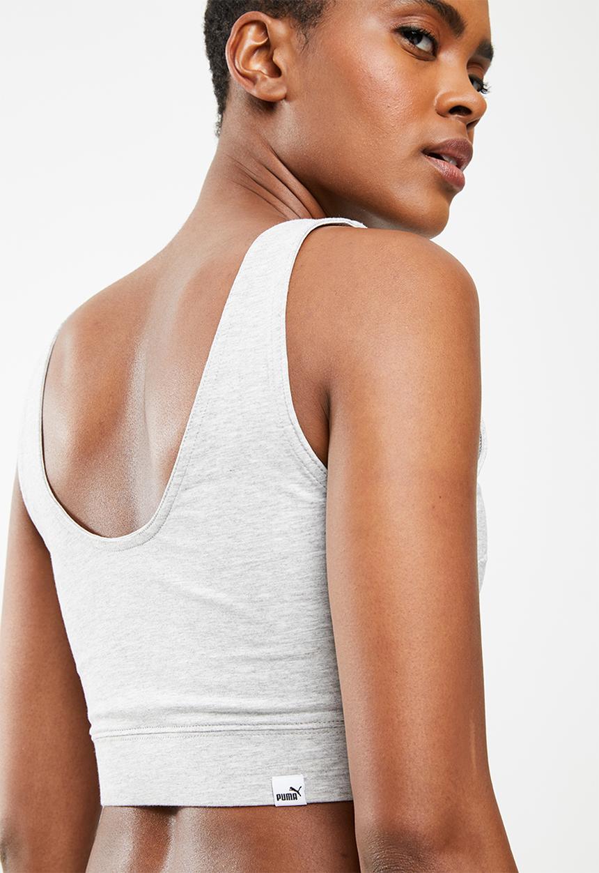 PUMA - Essential crop top - grey
