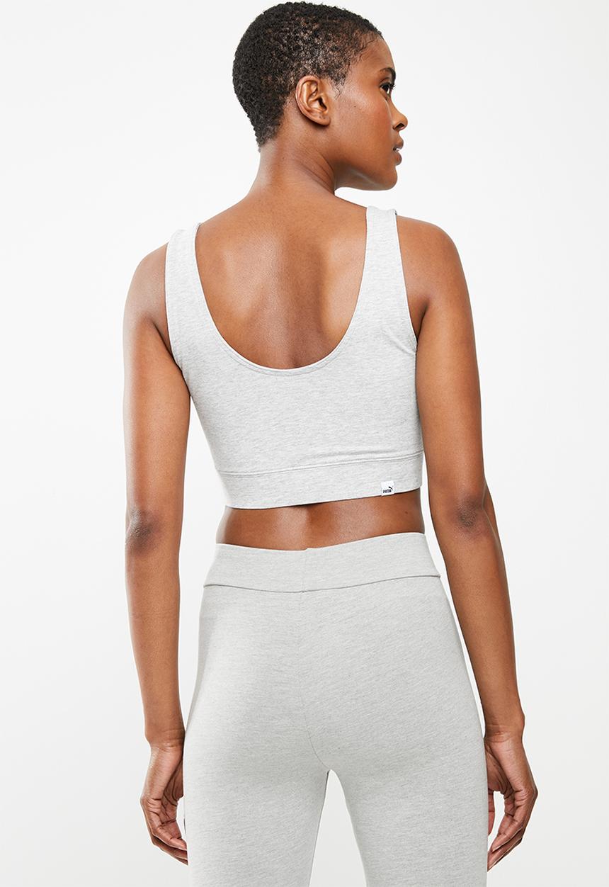 PUMA - Essential crop top - grey