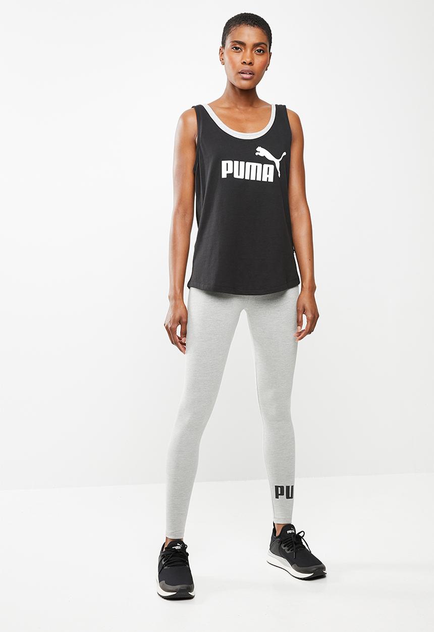 PUMA - Essential logo tank tee - black