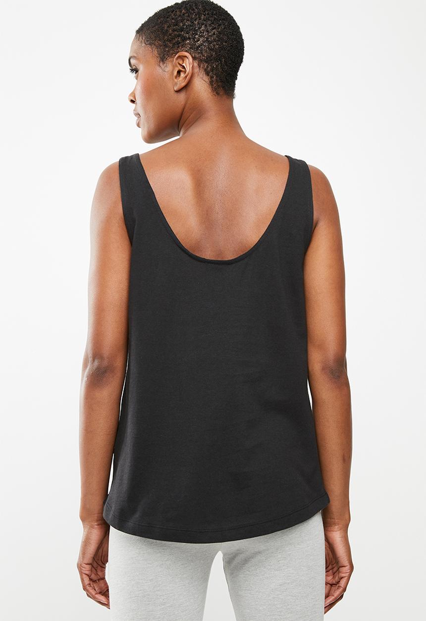 PUMA - Essential logo tank tee - black