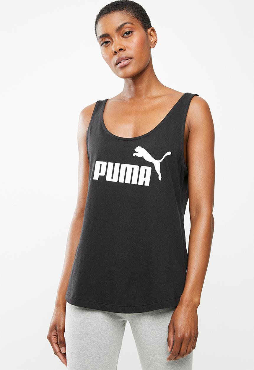 PUMA - Essential logo tank tee - black
