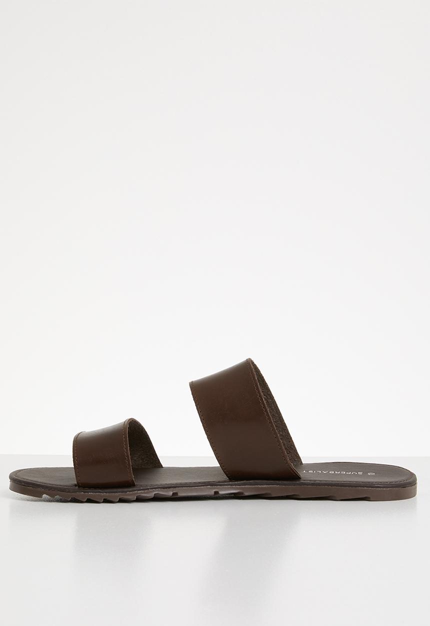 Superbalist - Two strap slide - brown