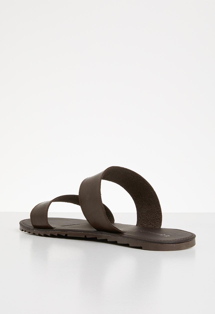 Superbalist - Two strap slide - brown