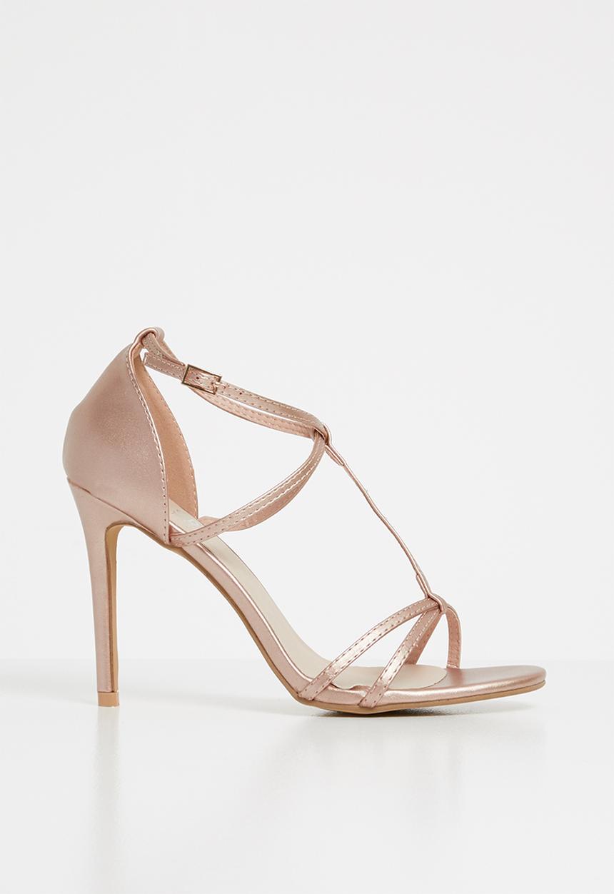 STYLE REPUBLIC - Strappy heels - rose gold