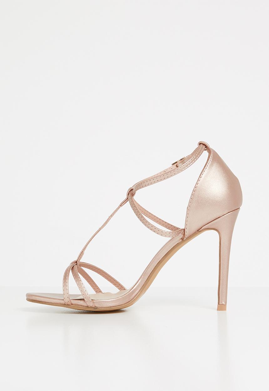 STYLE REPUBLIC - Strappy heels - rose gold