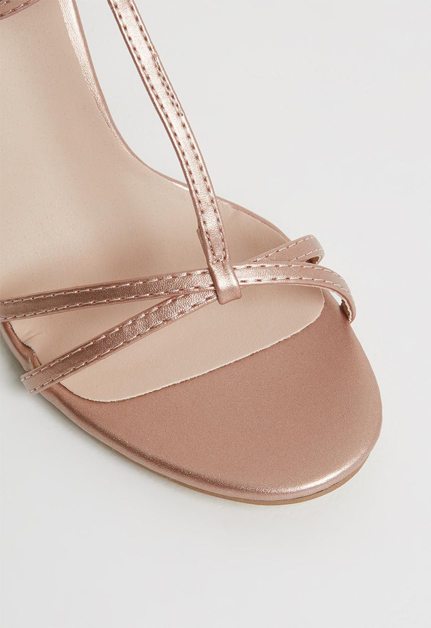 STYLE REPUBLIC - Strappy heels - rose gold