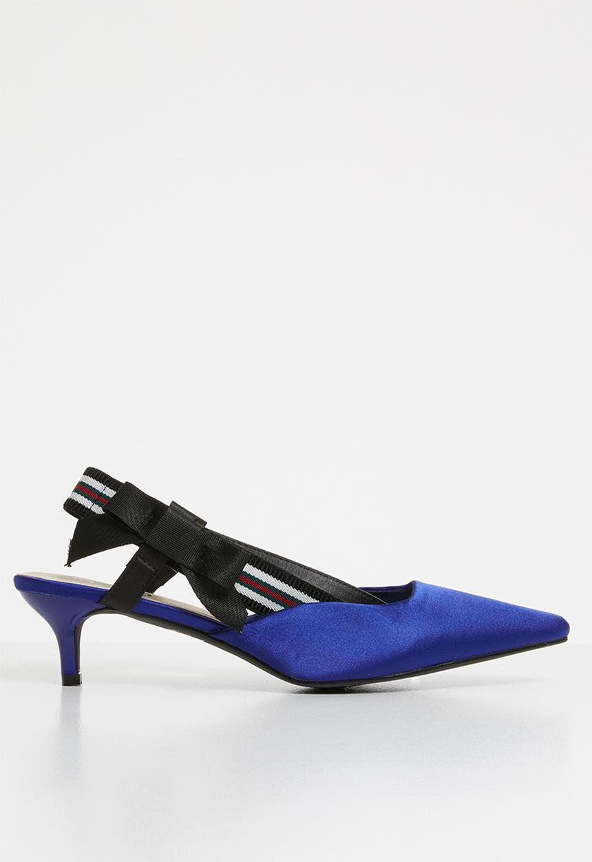 STYLE REPUBLIC - Bow detail slingback heels - blue