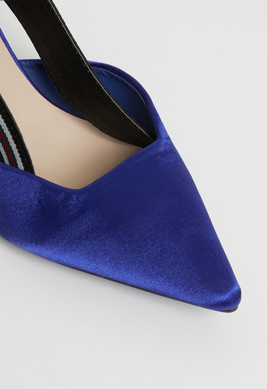 STYLE REPUBLIC - Bow detail slingback heels - blue